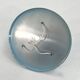 Blue wall light with 3 bulbs, 1980