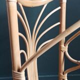 Rattan umbrella holder, vintage rattan plant holder, basket