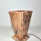 Lámpara de mesa de mármol. España, 1970s.