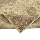 Hand-knotted turkish beige rug 192 cm x 285 cm