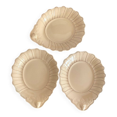 Assiettes en barbotine Clairefontaine , XIXe