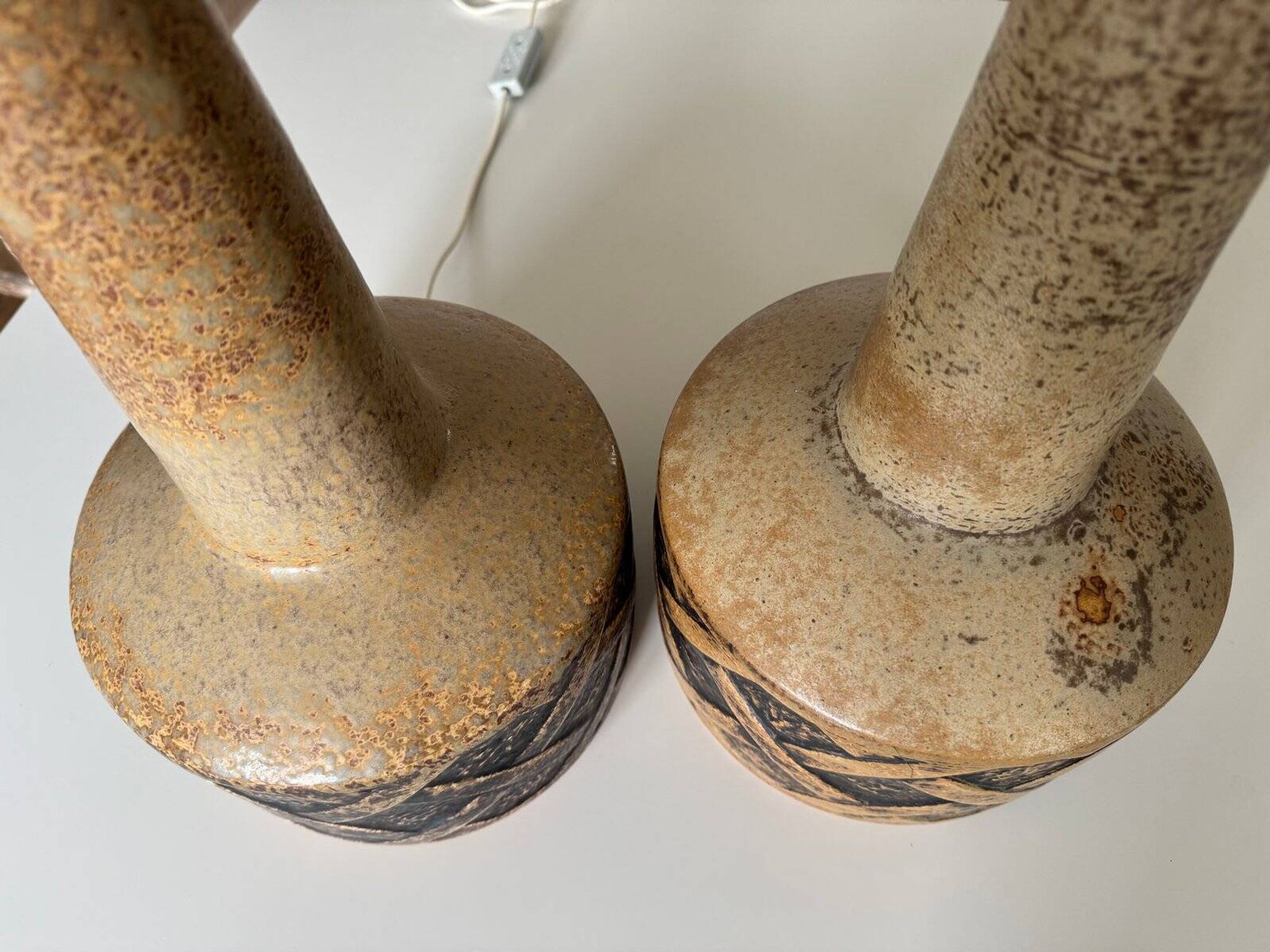 Paire de lampes de table, Søholm Stentøj, Danemark, années 1960, ensemble de 2