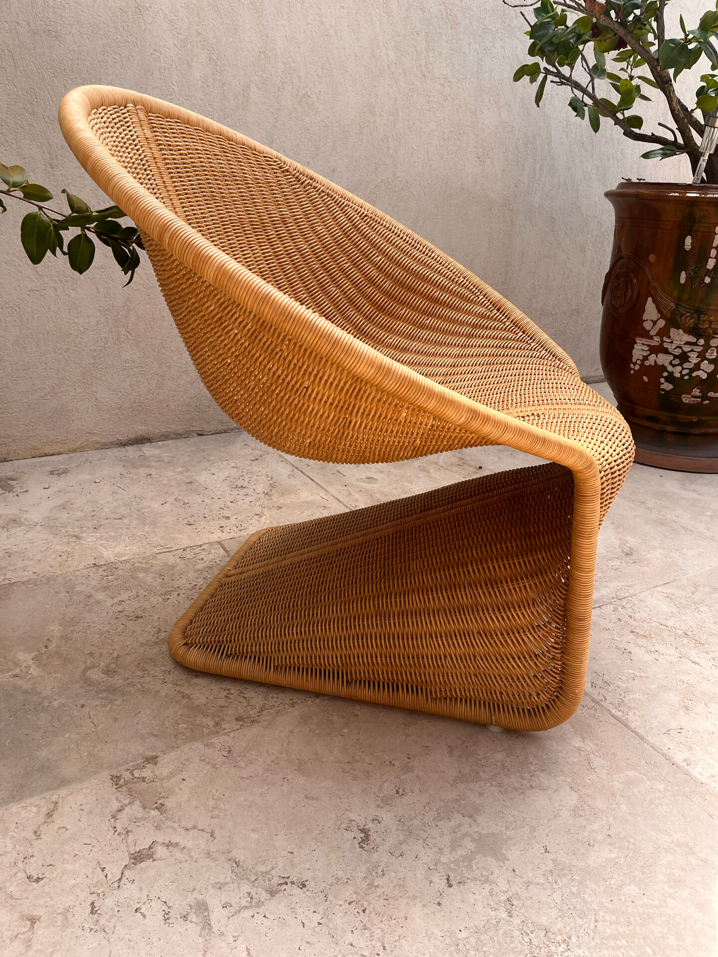 Rattan armchair model Kraton