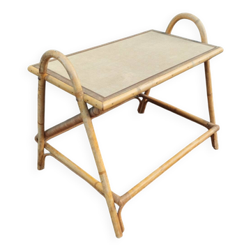 Vintage rattan coffee table