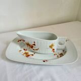 Haviland Limoges Gravy Boat and Porcelain Tray, Vintage
