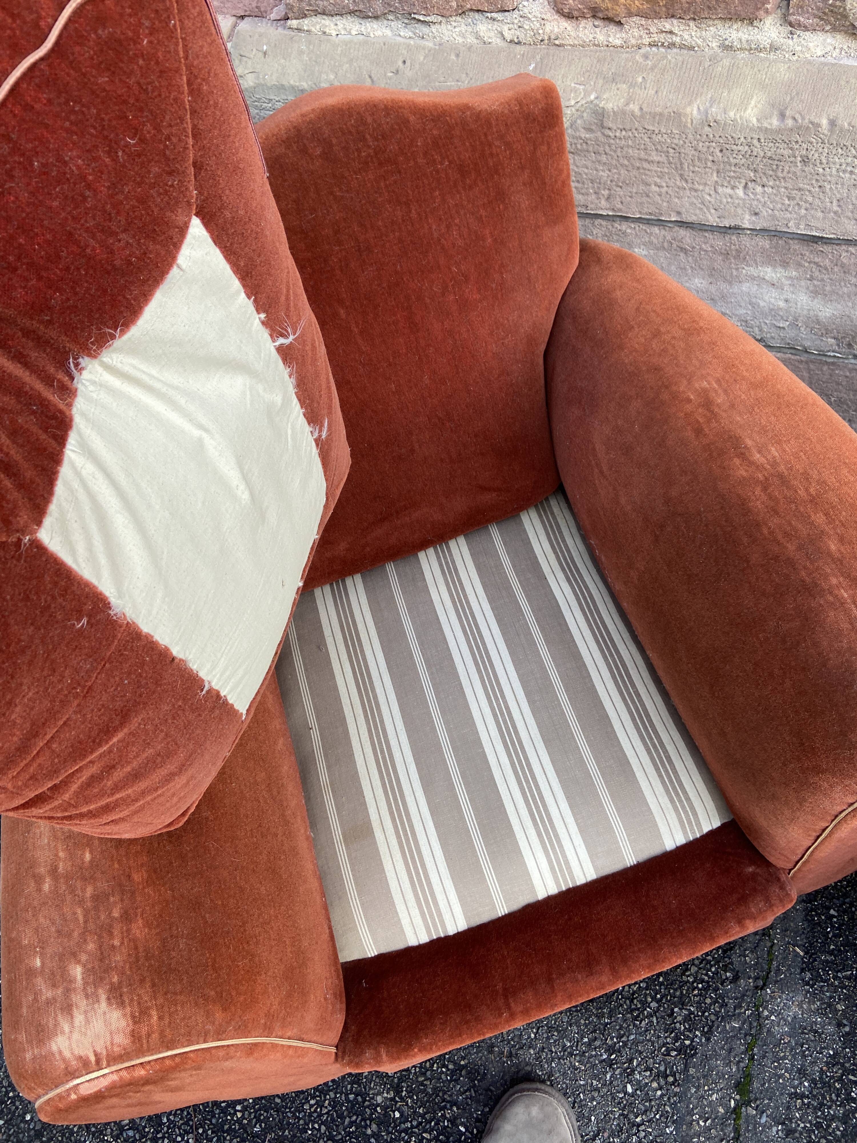 Paire de fauteuils club Art déco 1950