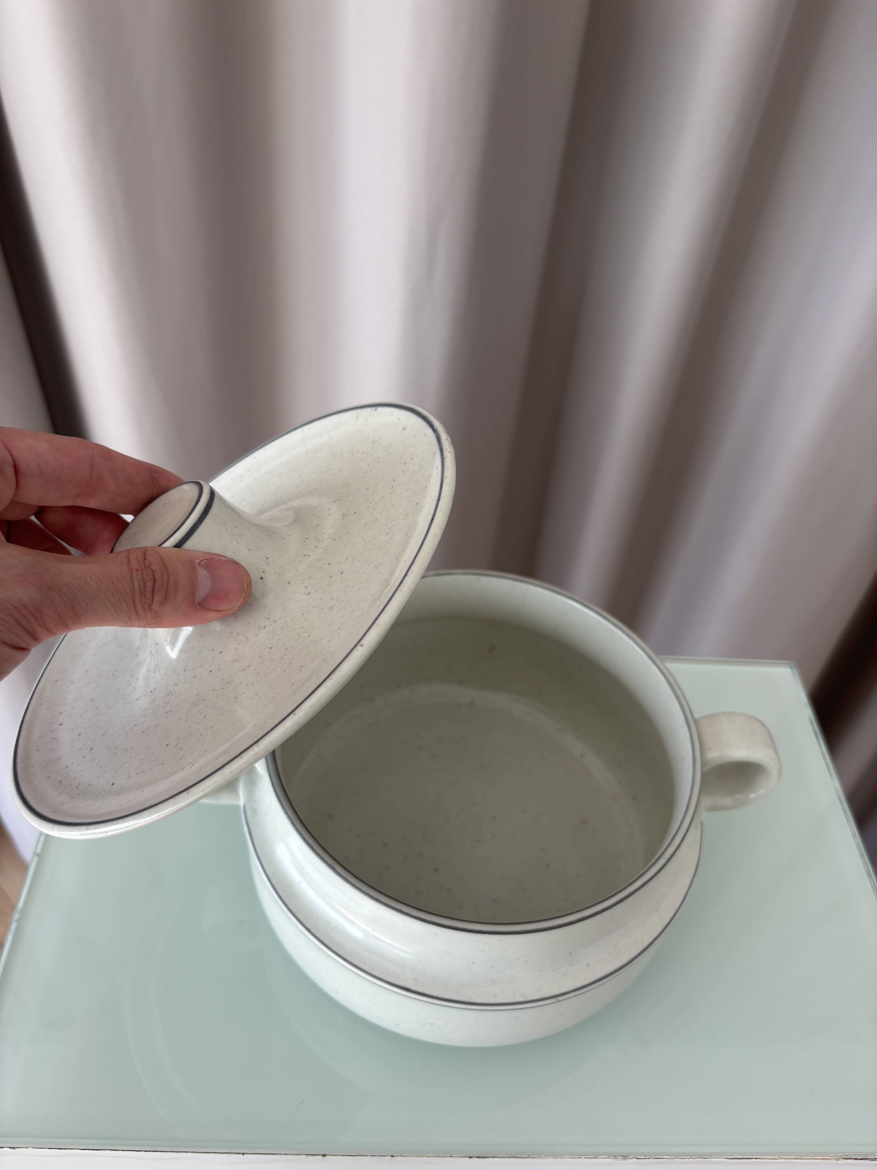 Vintage Scandinavian terrine BIRKA Sweden in glazed stoneware
