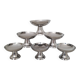 Dessert / ice cream bowls in stainless steel, Guy Degrenne style.
