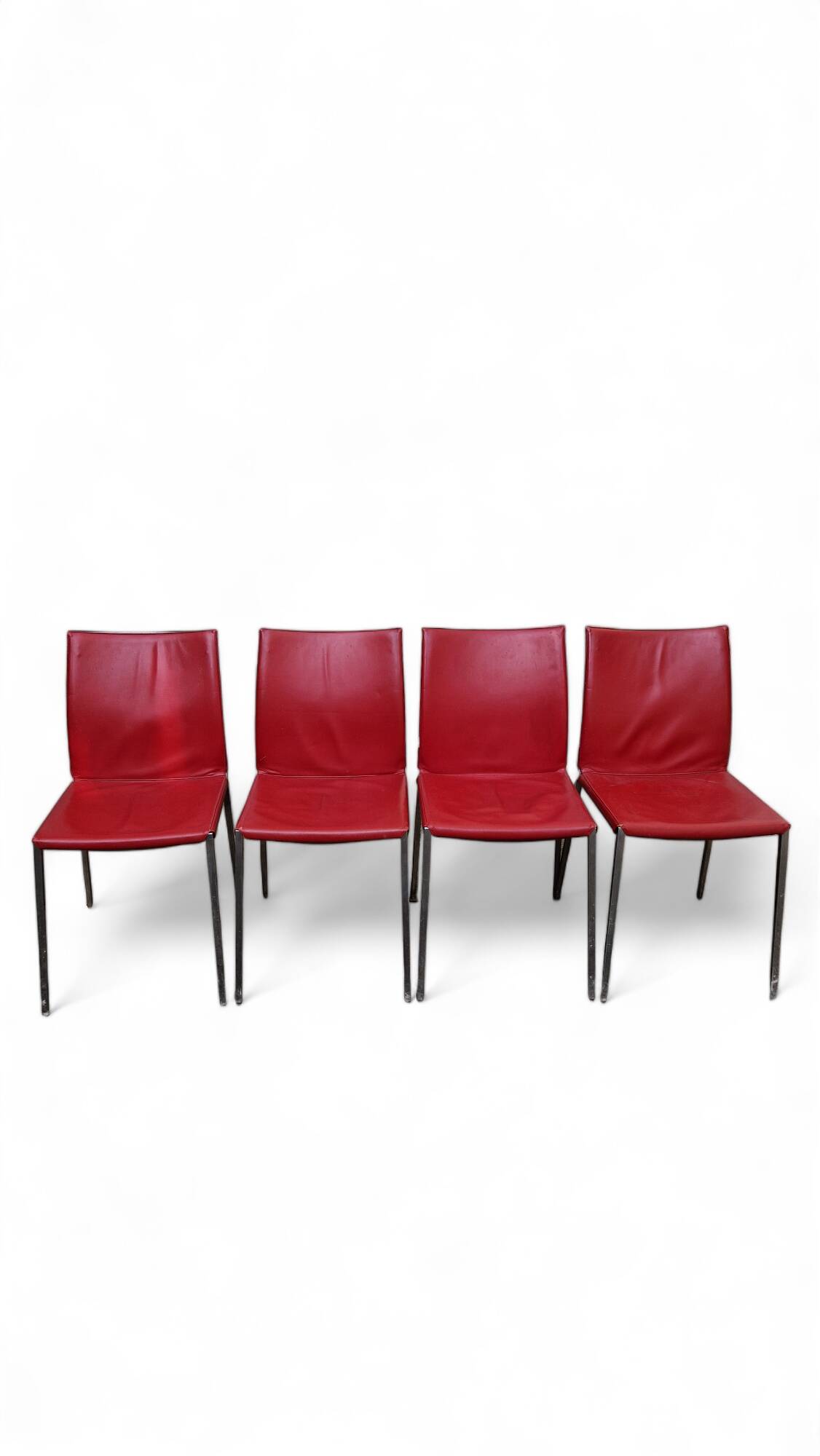 Roberto barbieri for zanotta, 2 armchairs and 4 “lia” chairs