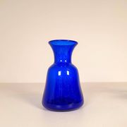 Midcentury collection of eight blue vases by Erik Höglund, Sweden, 1960s.
