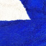 Moroccan Berber Beni Ouarain rug with blue patterns, 2.40x1.60m