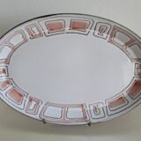 Oval serving dish in niderviller stoneware.vintage mesh model