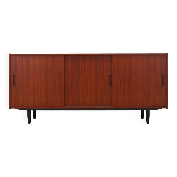 Enfilade en teck, design danois, années 1970, production : Danemark