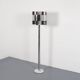 1970s Chrome and Marble Floor Lamp