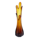 Vintage amber glass vase 1970