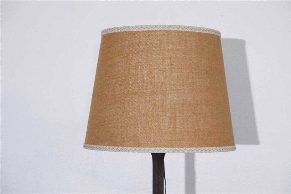 Hammered iron floor lamp in the style of Marolles