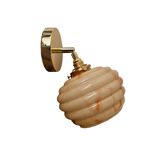 Wall light in marbled opaline