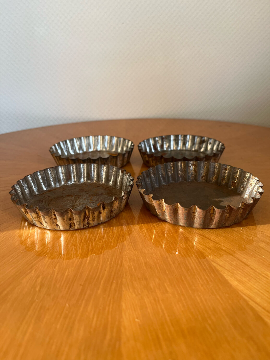 Lot of old tart molds