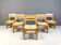 Set of 5 pine wood chairs by GM Mobler, 1960s