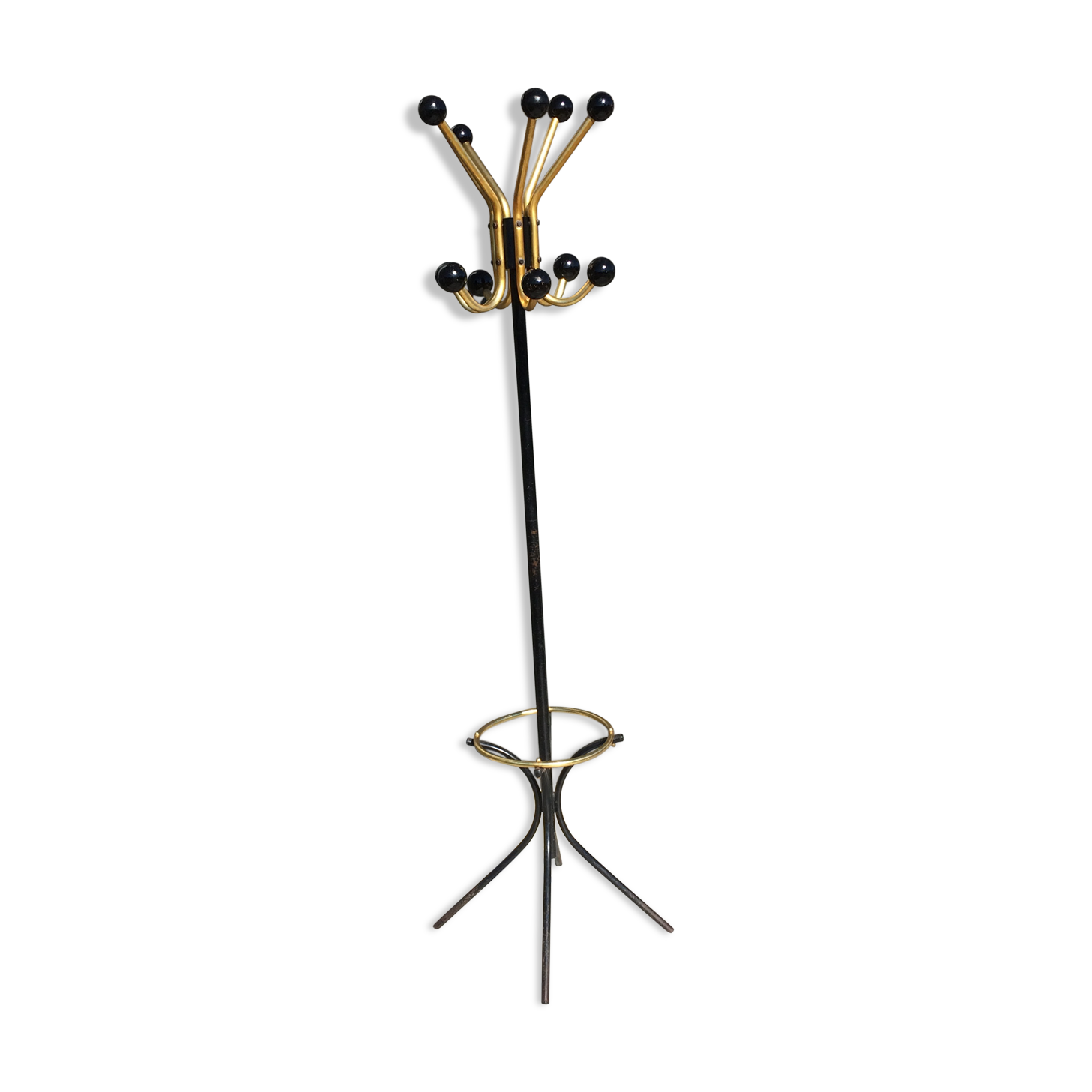 Coatrack 50s brass Parrot