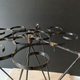 Wrought iron side table
