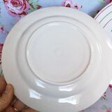 4 plates at dessert K&G Luneville "Imperial Flan" geometric pattern