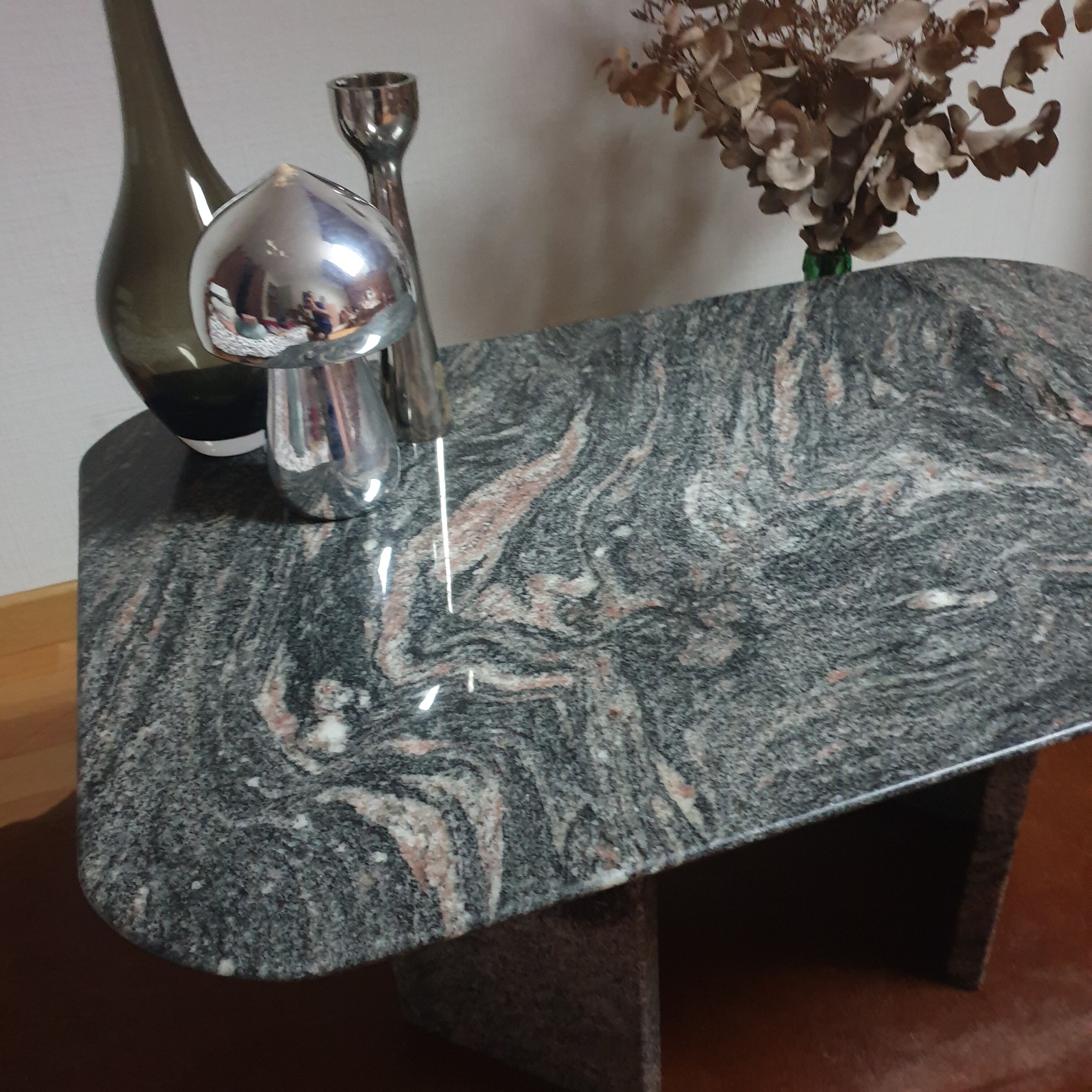 Vintage granite coffee table
