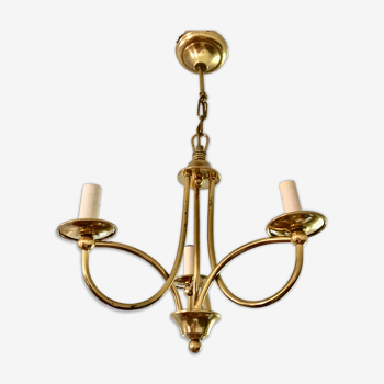Chandelier laiton doré Ryckaert