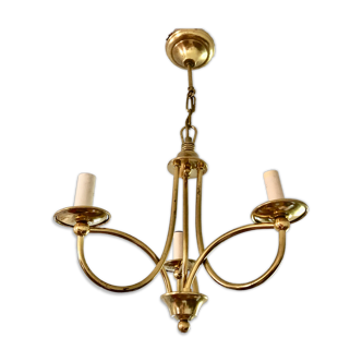 Chandelier laiton doré Ryckaert