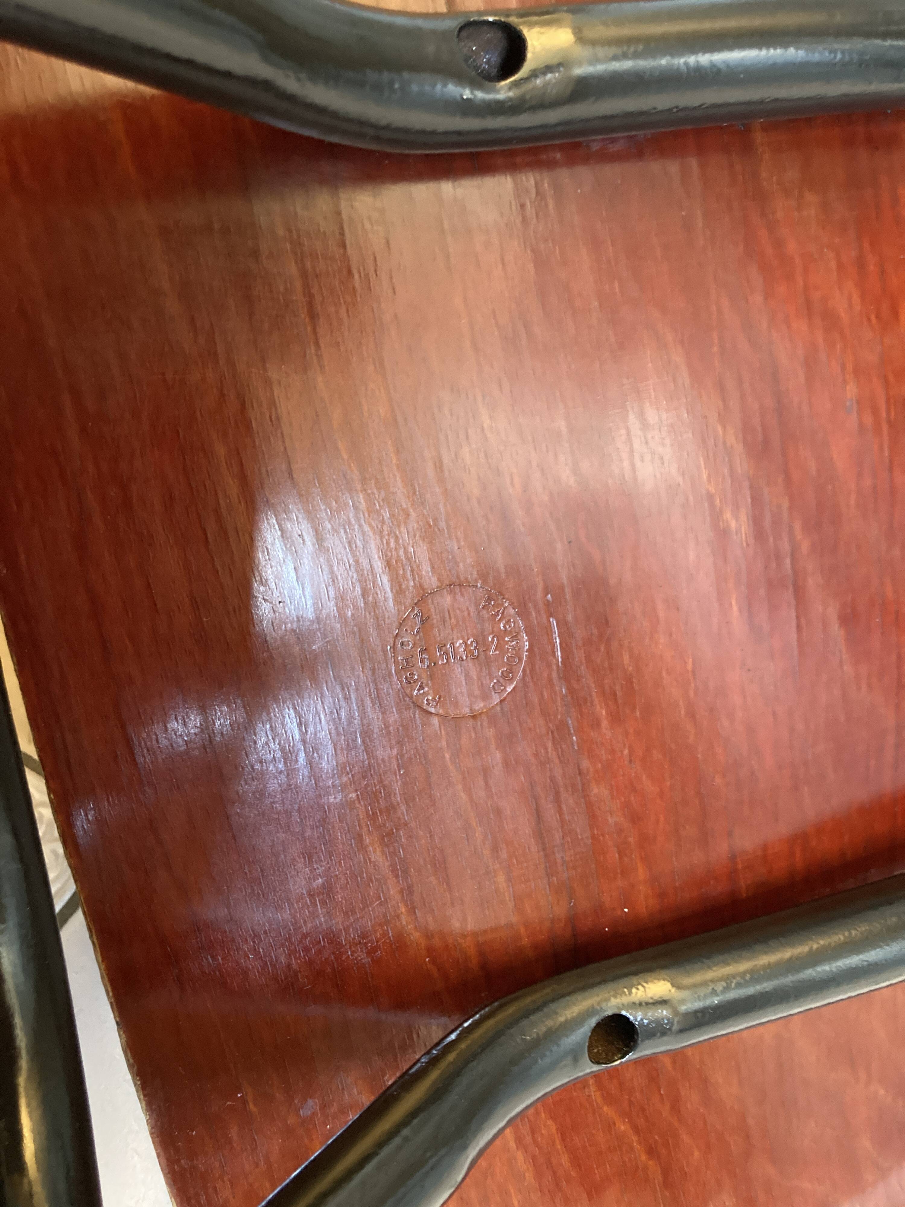 Set of 4 Pagholz Pagwood chairs 1960 – Restoration 2025