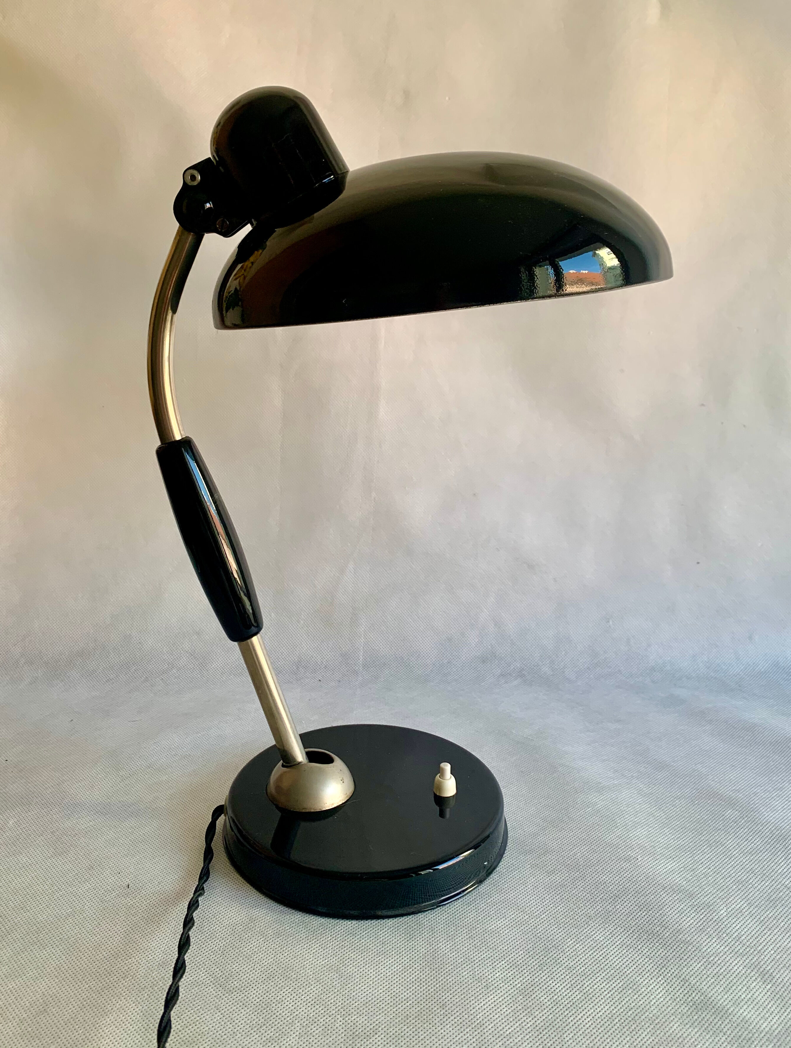 Bauhaus table lamp by Christian Dell for Koranda, 1940s