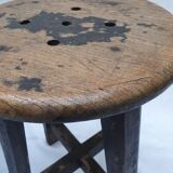 Pair of teak stools