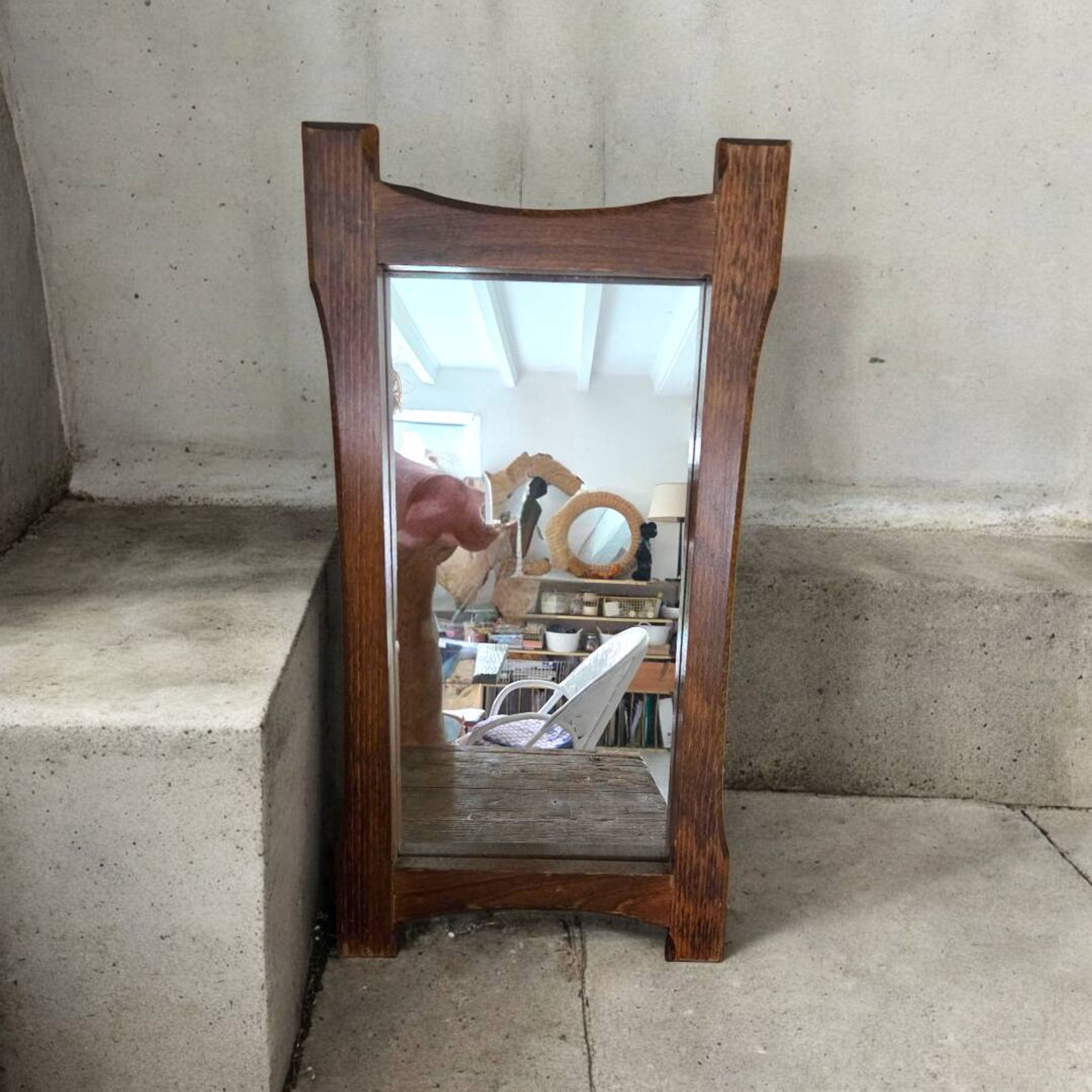 Miroir vintage en bois