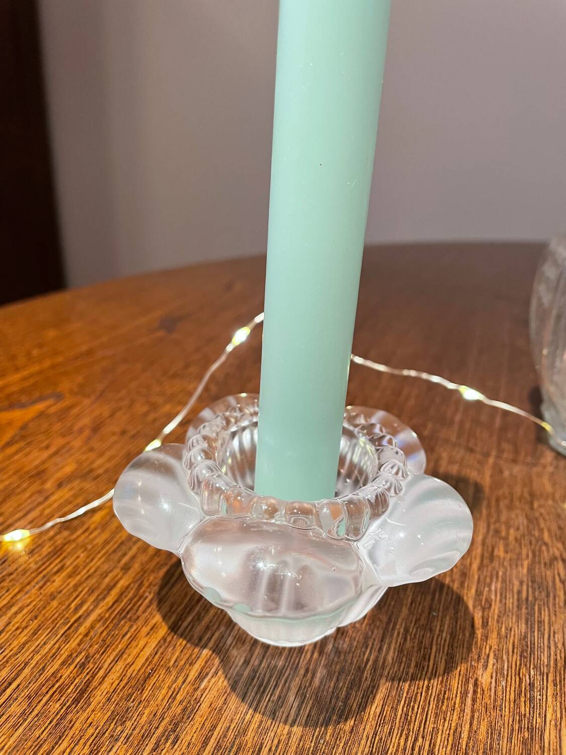 Crystal candle holder
