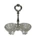Double crystal metal silver-plated salvers Christofle 20th century