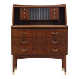 Walnut secretary, Danish design, 1970s, production: Denmark