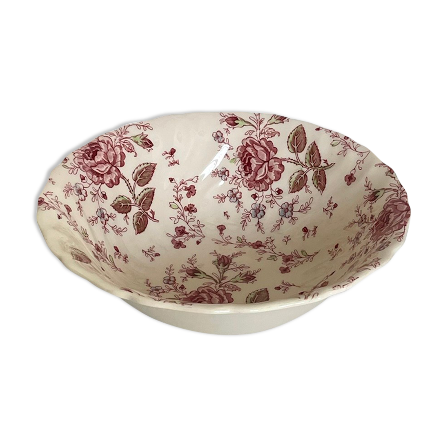Hollow dish salad bowl Rose Chintz Johnson Brothers vintage