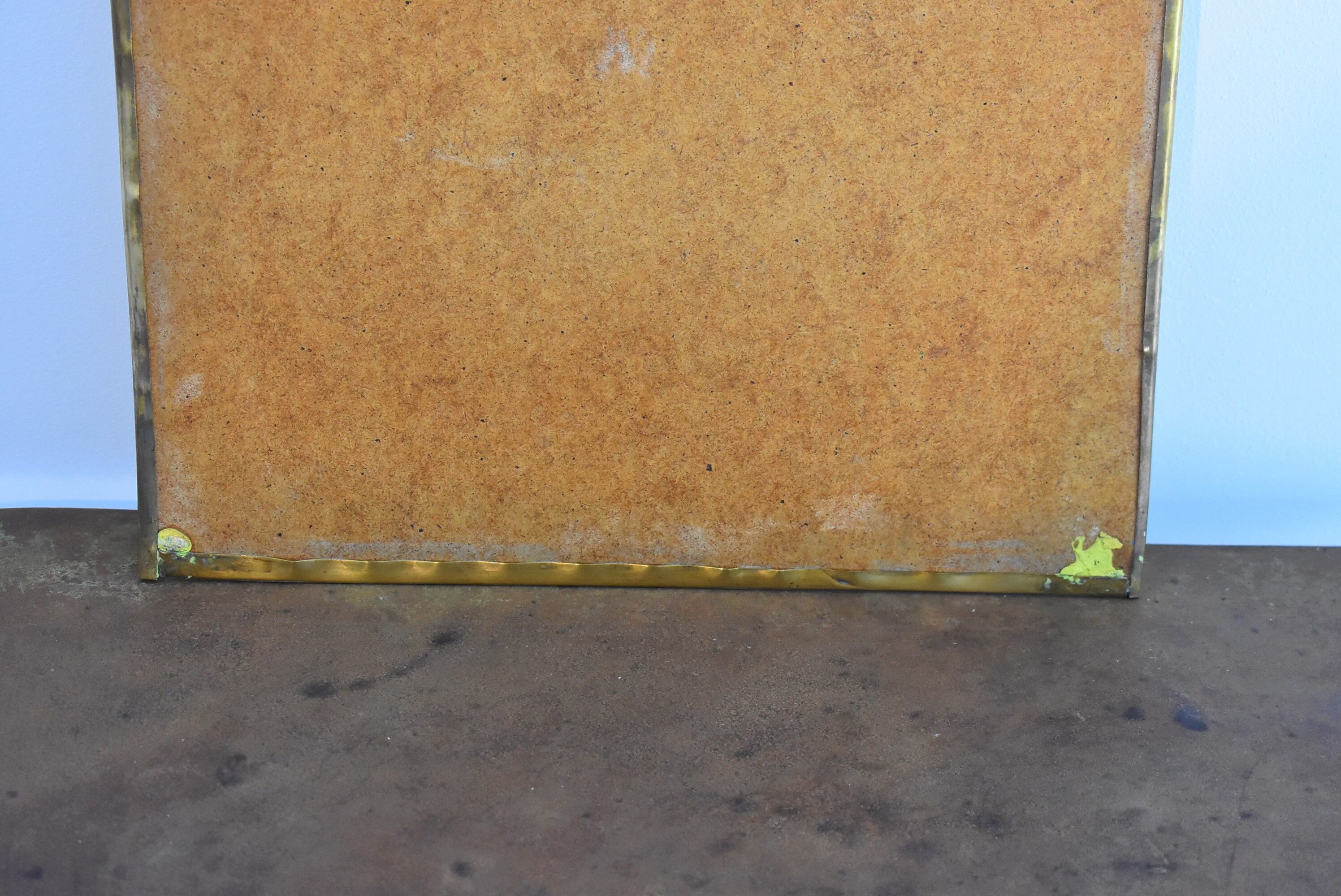 Vintage brass mirror  31x51cm
