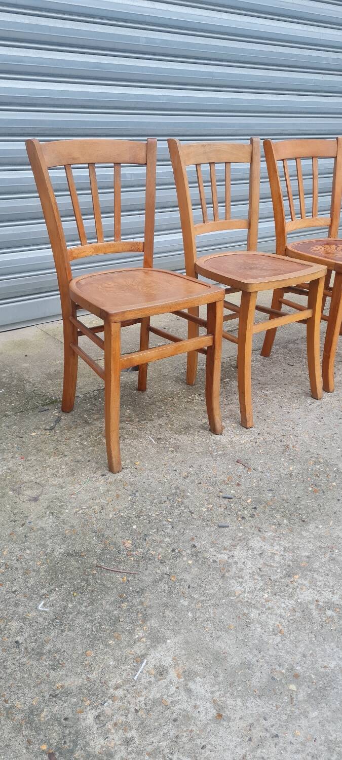 Set de 4 chaises bistrot luterma
