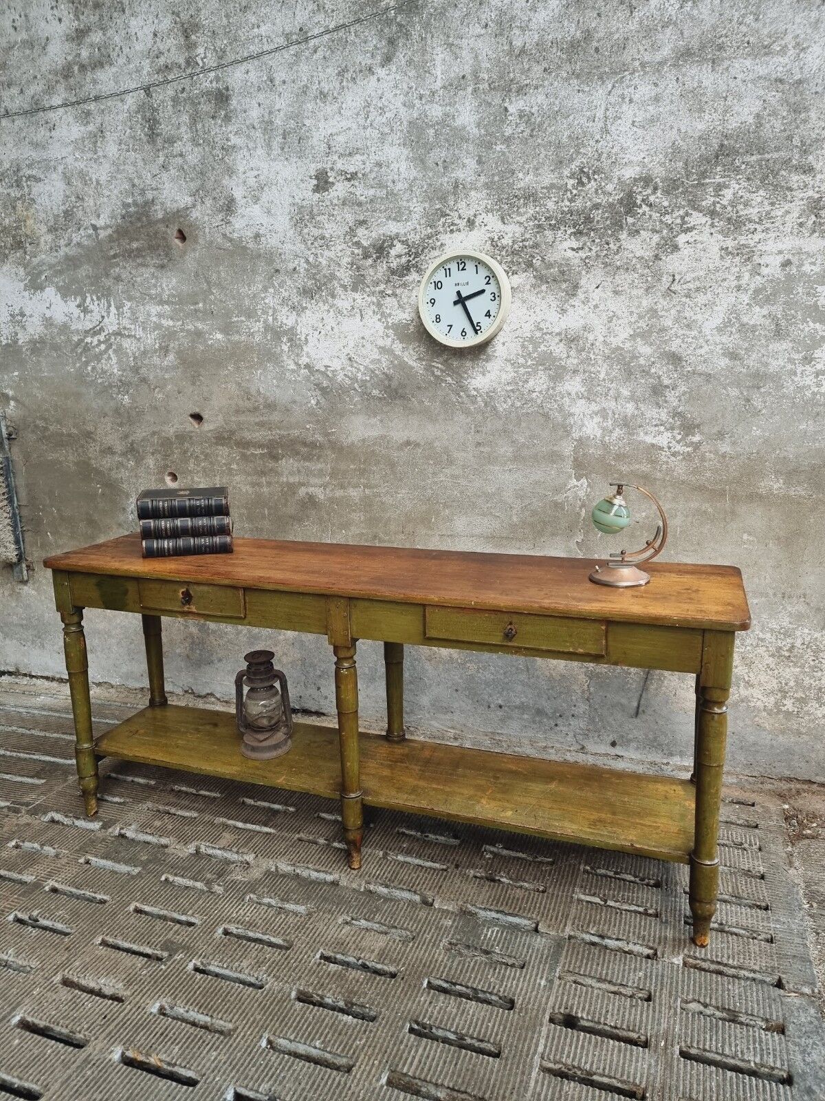 Antique counter side table wall table shop counter