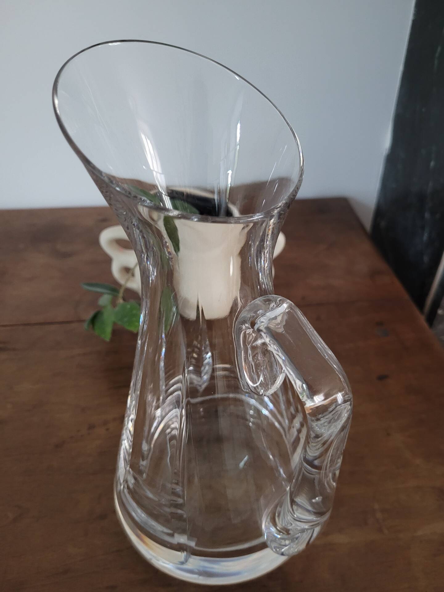 Art Deco crystal jug / pitcher