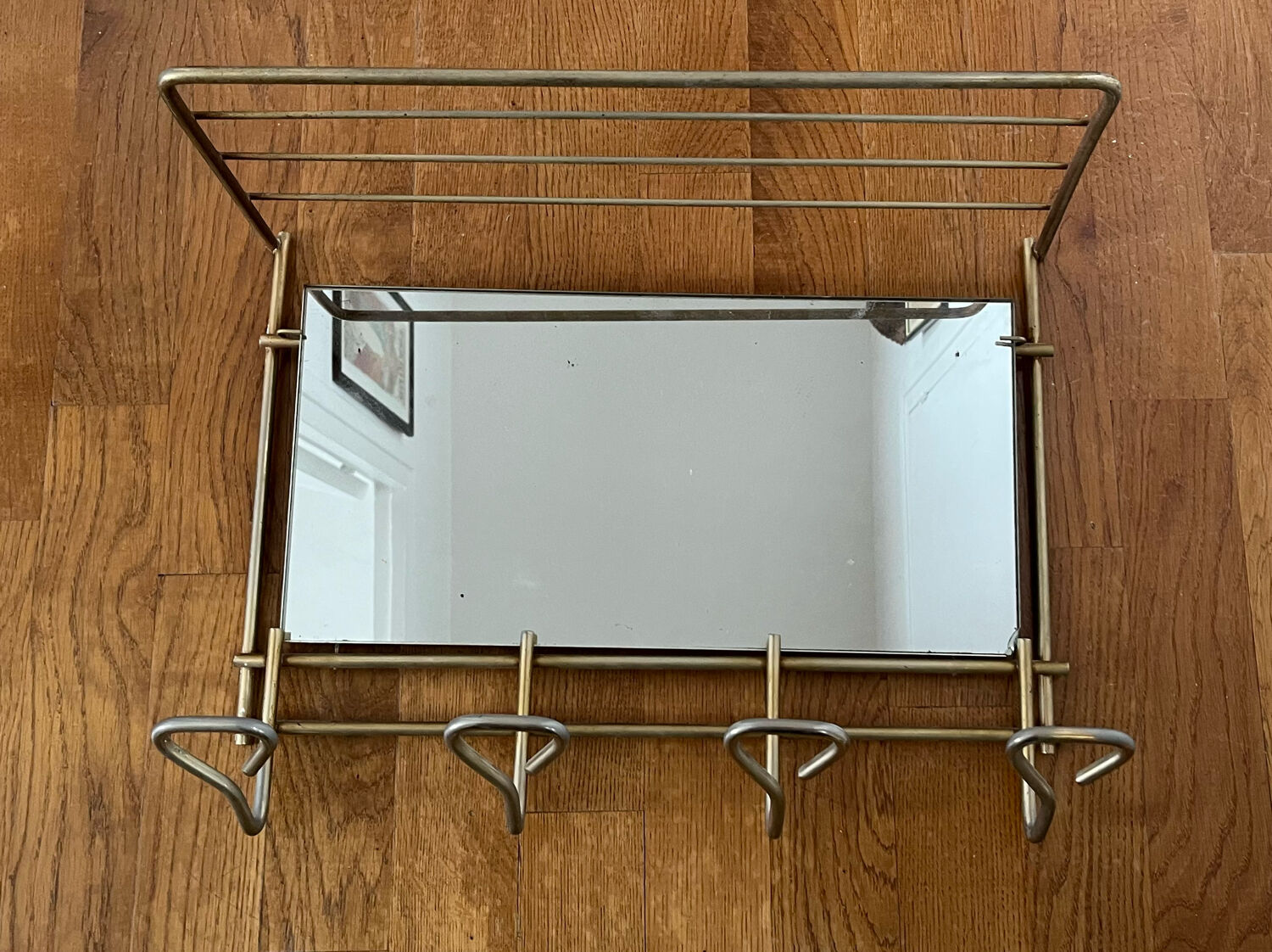 Vintage wall coat rack