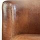 Fauteuil aviateur en cuir de vachette de couleur cognac