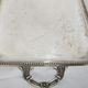 Serving tray with liqueur or other silver metal old art nouveau hallmark