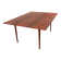 Danish extendable dining table in rosewood and brass by Poul Volther