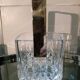 Vintage crystal ice bucket, 1980s