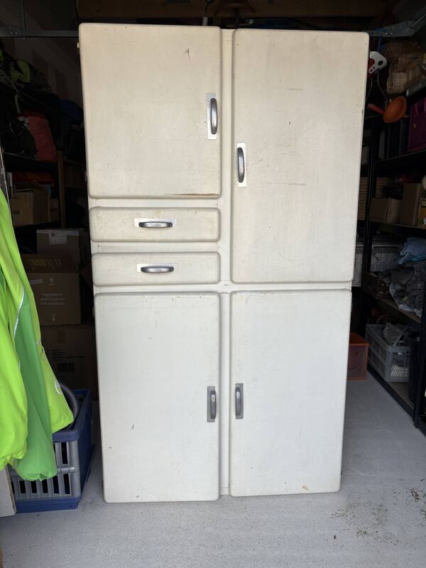 Buffet, vaisselier, meuble de rangement Mado écru