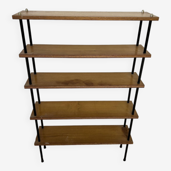 Shelf on legs / Vintage bookcase in the "string" style