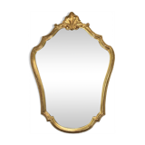 Baroque mirror in gilded wood – 63.5x45 cm - 70s.