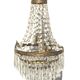 Grapefruit Hot Air Balloon Chandelier * Hollywood Regency * 50s
